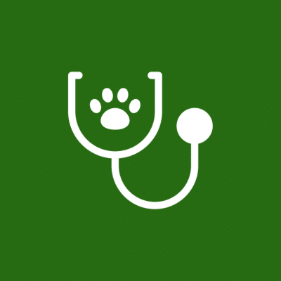 Stethoscope with a paw print